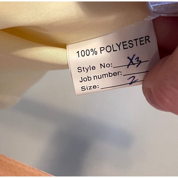 Light Yellow Strapless Corset Dress | Size 2 - Picture 8 of 9